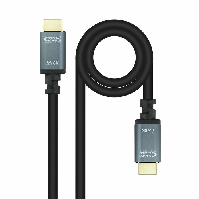NANOCABLE Câble HDMI 10.15.8001 Noir 1 m 8K Ultra HD