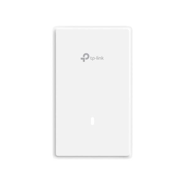 Omada EAP725-Wall Point d'accès mural Wi-Fi 7 BE5000 avec 2 ports 2.5G PoE (1 entrée, 1 pass-through) et 2 ports Gigabit RJ45 - Débit jusqu'à 4324 Mbps