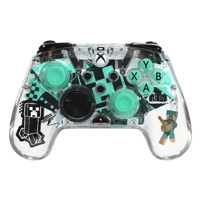 PDP - Manette Sans Fil Officielle Xbox - Minecraft : Diamond - Design Transparent - Pour Xbox Series X|S, Xbox One et PC - 40h Autonomie - Code Minecraft Inclus PDP - Manette Sans Fil Officielle Xbox - Minecraft : Diamond - Design Transparent - Pour Xbox Series X|S, Xbox One et PC - 40h Autonomie - Code Minecraft Inclus