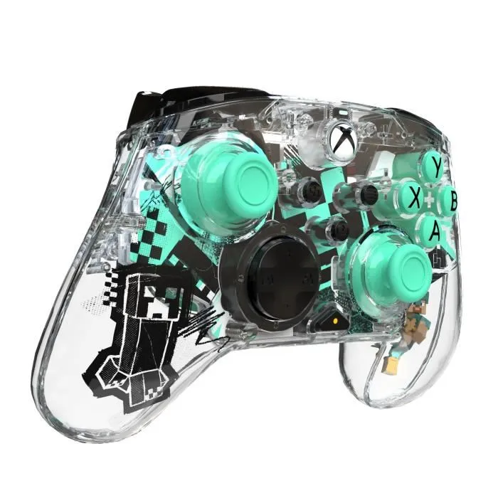 PDP - Manette Sans Fil Officielle Xbox - Minecraft : Diamond - Design Transparent - Pour Xbox Series X|S, Xbox One et PC - 40h Autonomie - Code Minecraft Inclus PDP - Manette Sans Fil Officielle Xbox - Minecraft : Diamond - Design Transparent - Pour Xbox Series X|S, Xbox One et PC - 40h Autonomie - Code Minecraft Inclus