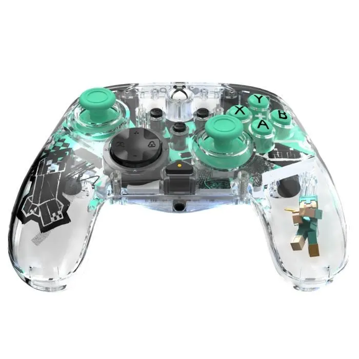 PDP - Manette Sans Fil Officielle Xbox - Minecraft : Diamond - Design Transparent - Pour Xbox Series X|S, Xbox One et PC - 40h Autonomie - Code Minecraft Inclus PDP - Manette Sans Fil Officielle Xbox - Minecraft : Diamond - Design Transparent - Pour Xbox Series X|S, Xbox One et PC - 40h Autonomie - Code Minecraft Inclus