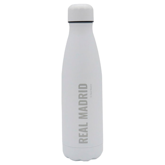 CYP BRANDS Gourde isotherme en acier inoxidable 500ml avec logo Real Madrid, maintient chaud 12h et froid 24h sans BPA, bouchon étanche