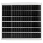 Farola LED Solaire 300W 5000K Panneau 6V 45W Batterie 42Ah Capteur Crépusculaire / Télécommande