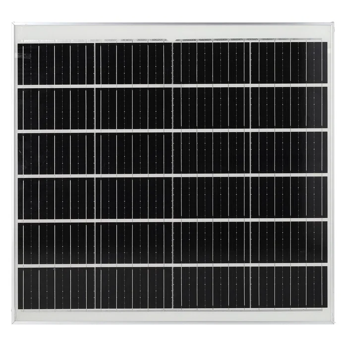Farola LED Solaire 300W 5000K Panneau 6V 45W Batterie 42Ah Capteur Crépusculaire / Télécommande