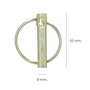 WOLFPACK LINEA PROFESIONAL Goupille clip 8 x 55 mm