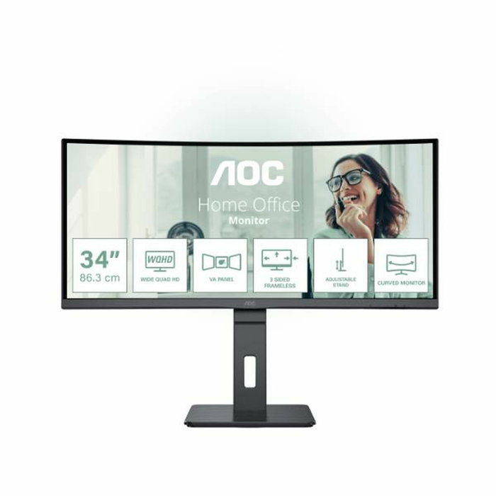 AOC CU34P3CV Écran UltraWide Quad HD 34 pouces incurvé