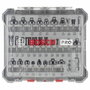 Bosch Professional Coffret de 30 fraises mixtes avec queue de 8 mm