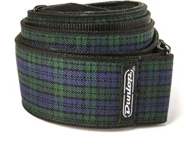 DUNLOP Courroie Jacquard Black Watch Plaid pour Guitare et Basse