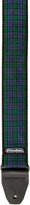 DUNLOP Courroie Jacquard Black Watch Plaid pour Guitare et Basse