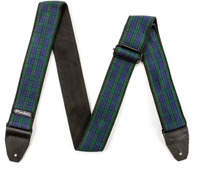 DUNLOP Courroie Jacquard Black Watch Plaid pour Guitare et Basse