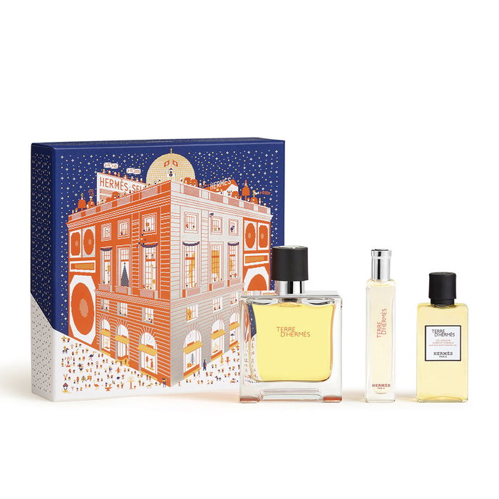 Hermès Terre d'Hermès Coffret Cadeau Eau de Parfum, Vaporisateur de voyage et Gel douche 2-en-1
