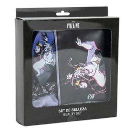 Cerdá - Set de beauté Disney Villanas pour enfants - Nécessaire, brosse à cheveux et élastiques - 20 x 21.6 x 4 cm - À partir de 36 mois