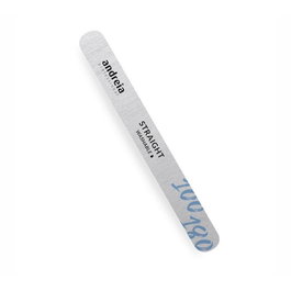 Andreia - Lime à ongles droite 100/180 -1U. - Lime en papier japonais lavable pour gel, acrylique et ongles naturels, bords arrondis