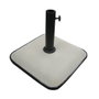 Marbueno Base Sombrilla Carrée en Ciment 45x45x7,3 cm 25 kg Blanc pour Jardin, Piscine et Terrasse 10459