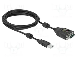 DELOCK Convertisseur USB-RS232 vers D-Sub 9pin à USB C, 2m