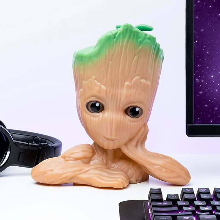 PALADONE - Lampe 3D Groot des Gardiens de la Galaxie Marvel avec son, hauteur 22 cm - Fonctionne avec 3 piles AAA