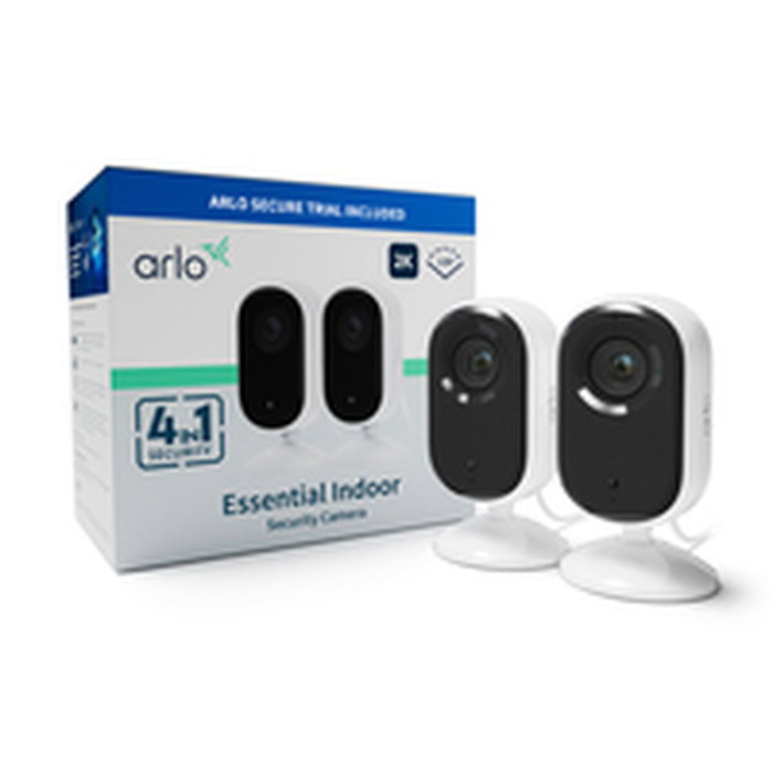 Arlo VMC3260-100EUS Caméra de surveillance 2K avec vision nocturne couleur