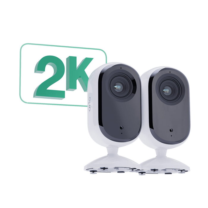 Arlo VMC3260-100EUS Caméra de surveillance 2K avec vision nocturne couleur