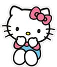 Sanrio oreiller Hello Kitty Blue Pants 36 cm Sanrio oreiller Hello Kitty Blue Pants 36 cm