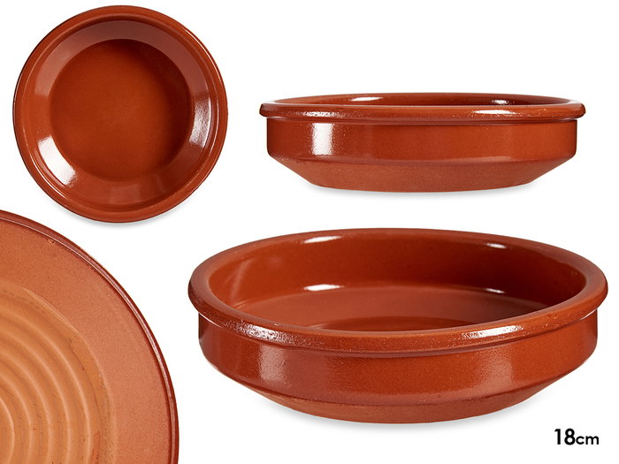 LA DEHESA Cazuela Ronde Sans Anses en Terre Cuite Réfractaire 18 cm Couleur Miel (Lot de 22) LA DEHESA Cazuela Ronde Sans Anses en Terre Cuite Réfractaire 18 cm Couleur Miel (Lot de 22)