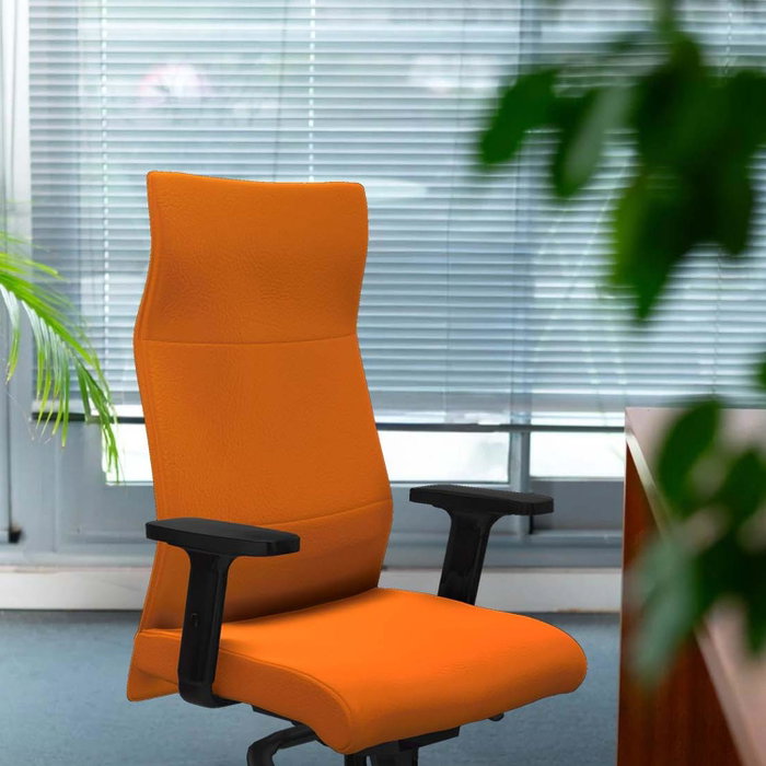 Piqueras Y Crespo Fauteuil Albacete bleu marine avec mécanisme synchrone et base aluminium