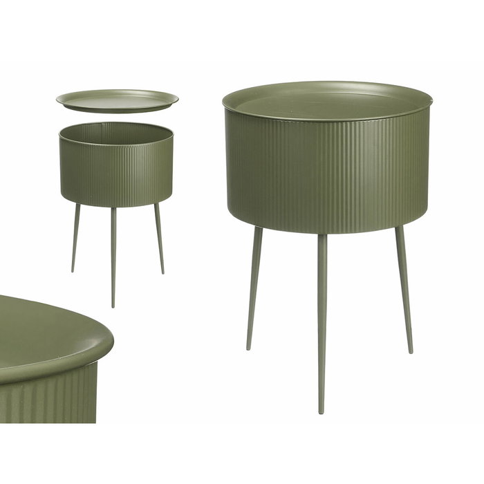 GIFTDECOR Table Auxiliaire Ronde Base Verde GIFTDECOR Table Auxiliaire Ronde Base Verde