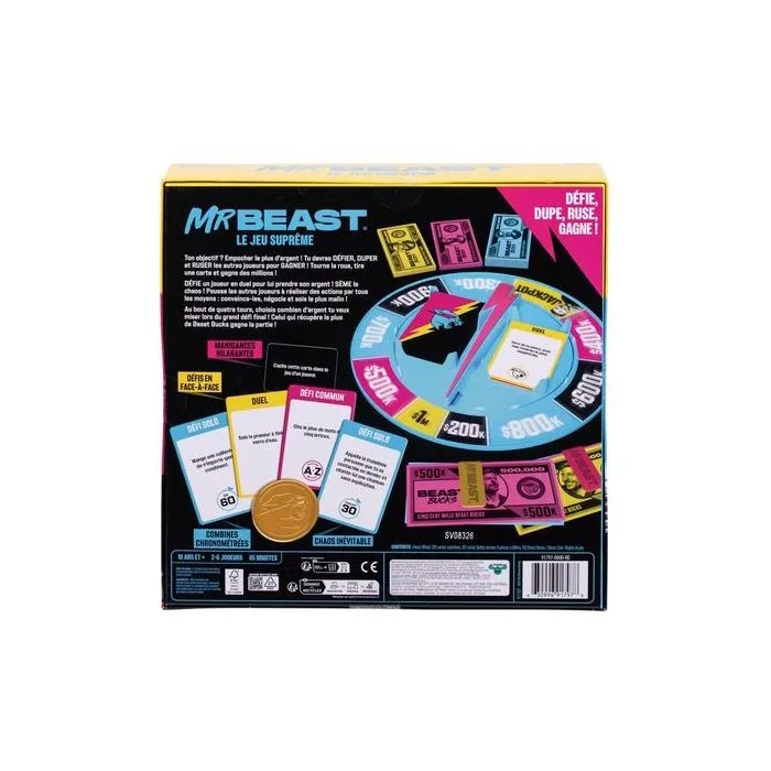 Bluey Jeu de société - MRBEAST - Jeu Supreme - Stratégie - Défis