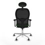 Piqueras y Crespo Chaise de Bureau avec Appui-tête Jorquera 3D086G1 Vert
