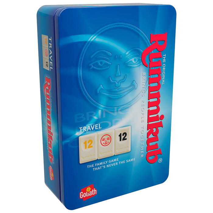 Bizak Rummikub Original - Jeu de chiffres de voyage en boîte métallique - Version de qualité