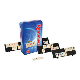 Bizak Rummikub Original - Jeu de chiffres de voyage en boîte métallique - Version de qualité