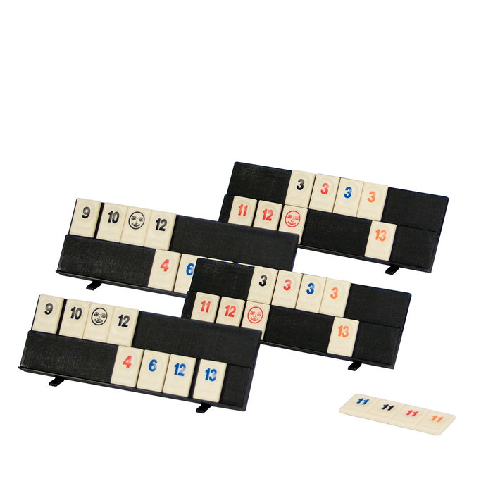 Bizak Rummikub Original - Jeu de chiffres de voyage en boîte métallique - Version de qualité