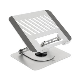 Tooq PH-DAFNE-S Support Base Élévateur pour Ordinateur Portable 11-17 Pouces, Rotation 360°, Pliable, Acier Carbone, 5 kg