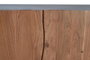 GINER Y COLOMER Buffet en Acacia et Métal 6 Portes avec Étagères - 74x220x45 cm (Couleur Naturel)