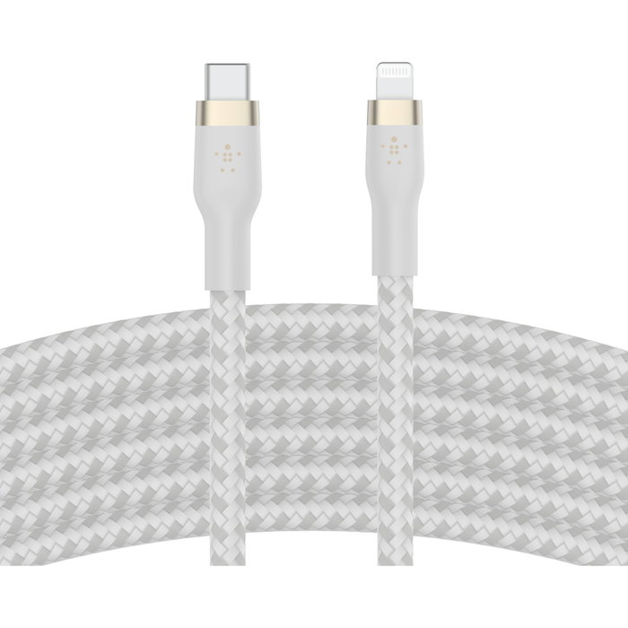 Belkin Flex Câble USB-C vers Lightning 3m Blanc Belkin Flex Câble USB-C vers Lightning 3m Blanc