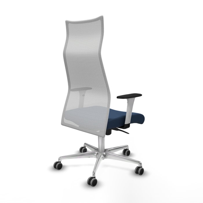Piqueras y Crespo Fauteuil de Bureau Albacete Bleu Marine et Blanc Piqueras y Crespo Fauteuil de Bureau Albacete Bleu Marine et Blanc