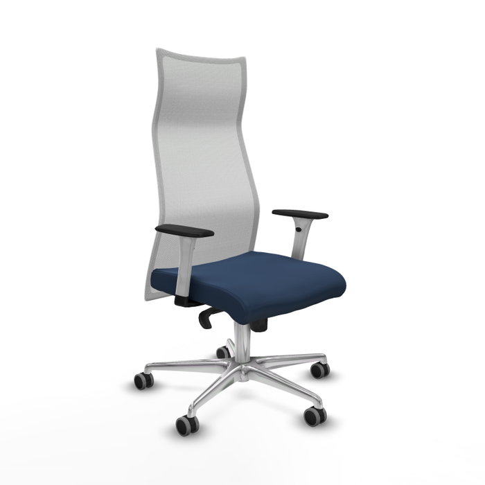 Piqueras y Crespo Fauteuil de Bureau Albacete Bleu Marine et Blanc Piqueras y Crespo Fauteuil de Bureau Albacete Bleu Marine et Blanc