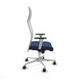 Piqueras y Crespo Fauteuil de Bureau Albacete Bleu Marine et Blanc