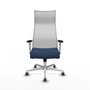 Piqueras y Crespo Fauteuil de Bureau Albacete Bleu Marine et Blanc