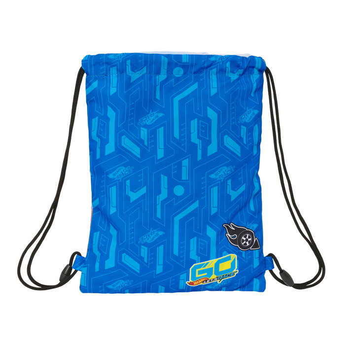 Sac à dos serré par des ficelles Hot Wheels Let's race Bleu Noir 26 x 34 x 1 cm Sac à dos serré par des ficelles Hot Wheels Let's race Bleu Noir 26 x 34 x 1 cm