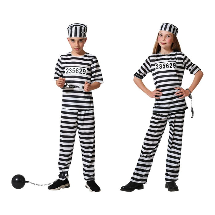 BigBuy Carnival Déguisement Prisonnier Multicolore 3-4 Ans