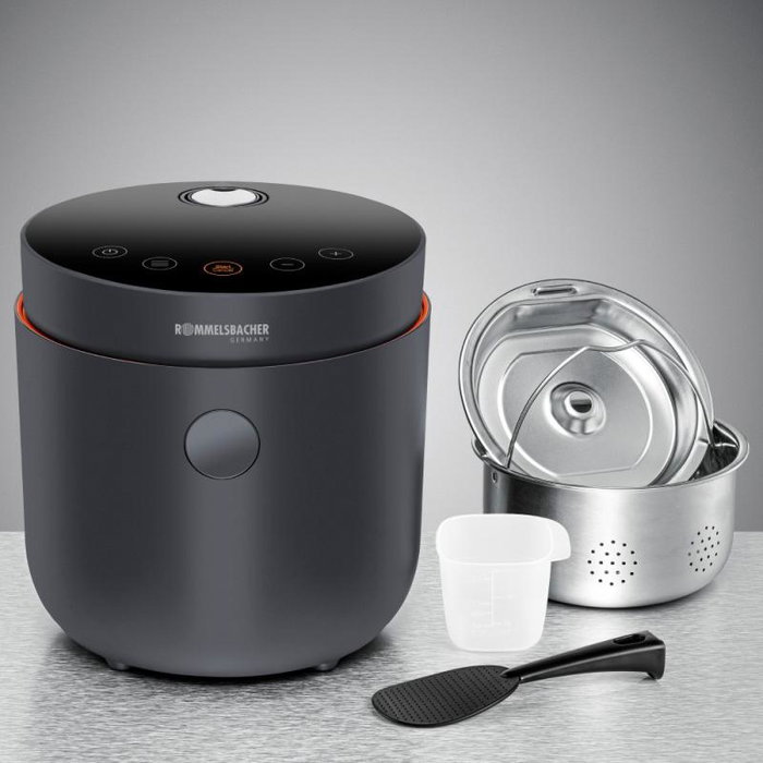 Rommelsbacher MRK 500 Cuiseur à Riz Noir Rommelsbacher MRK 500 Cuiseur à Riz Noir
