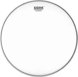 CODE Parche Tom Generator Coated 14" Blanc Rugueux avec Muffle