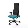 Piqueras y Crespo Chaise de Bureau Albacete Turquoise et Noir