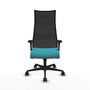 Piqueras y Crespo Chaise de Bureau Albacete Turquoise et Noir