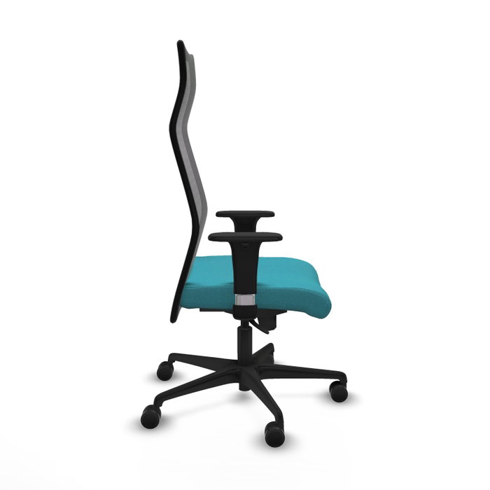 Piqueras y Crespo Chaise de Bureau Albacete Turquoise et Noir