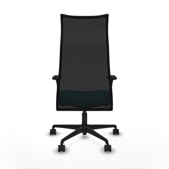 Piqueras y Crespo Chaise de Bureau Albacete Turquoise et Noir