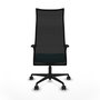 Piqueras y Crespo Chaise de Bureau Albacete Turquoise et Noir