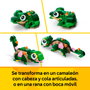 LEGO Creator 3-en-1 31377 - La Tortue et la Fleur de Nénuphar, Jouet de Construction 7 ans et plus, Transformable en Caméléon ou Grenouille