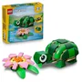 LEGO Creator 3-en-1 31377 - La Tortue et la Fleur de Nénuphar, Jouet de Construction 7 ans et plus, Transformable en Caméléon ou Grenouille