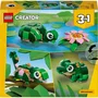 LEGO Creator 3-en-1 31377 - La Tortue et la Fleur de Nénuphar, Jouet de Construction 7 ans et plus, Transformable en Caméléon ou Grenouille